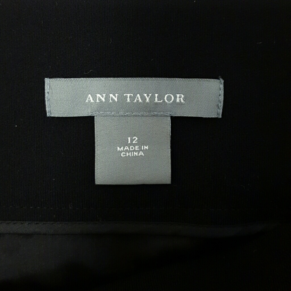 Ann Taylor Black Tailored Pencil Skirt - Picture 3 of 4